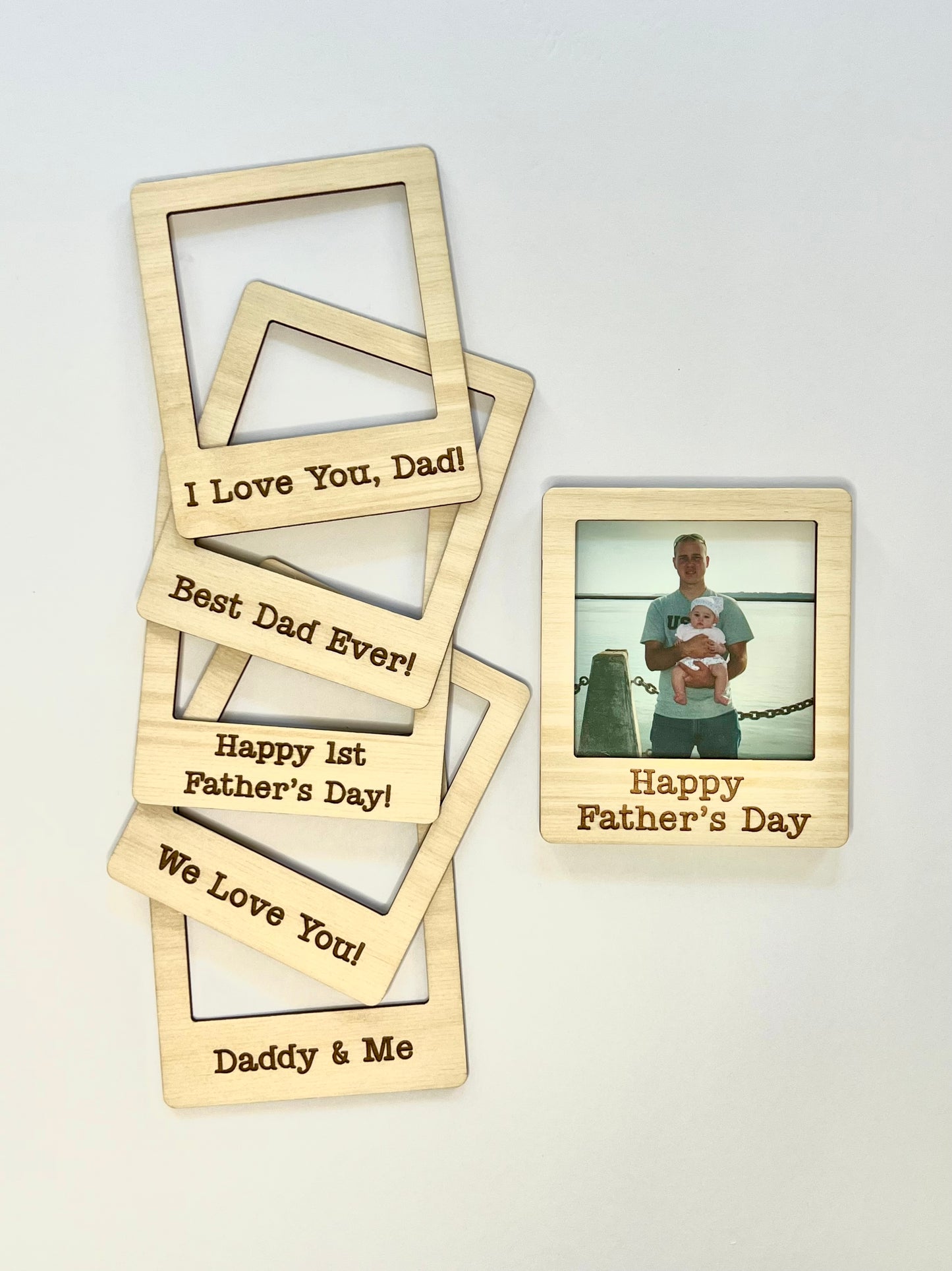 Father's Day Photo Fridge Magnet