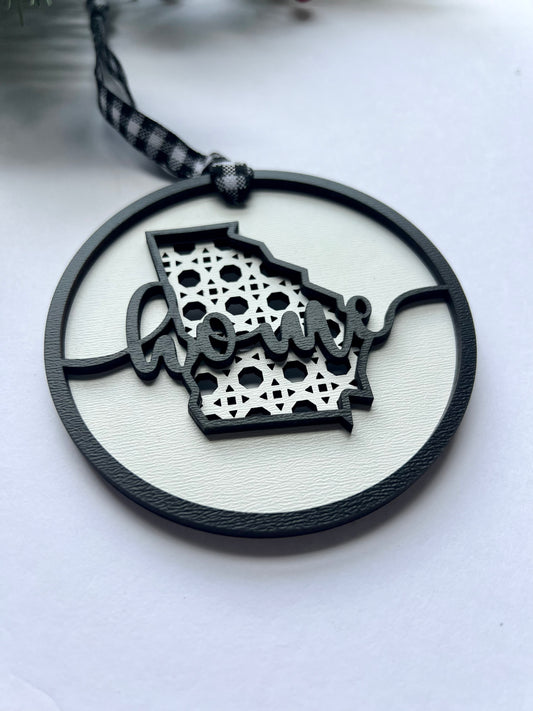 Ornament - 3D Rattan Georgia "Home"