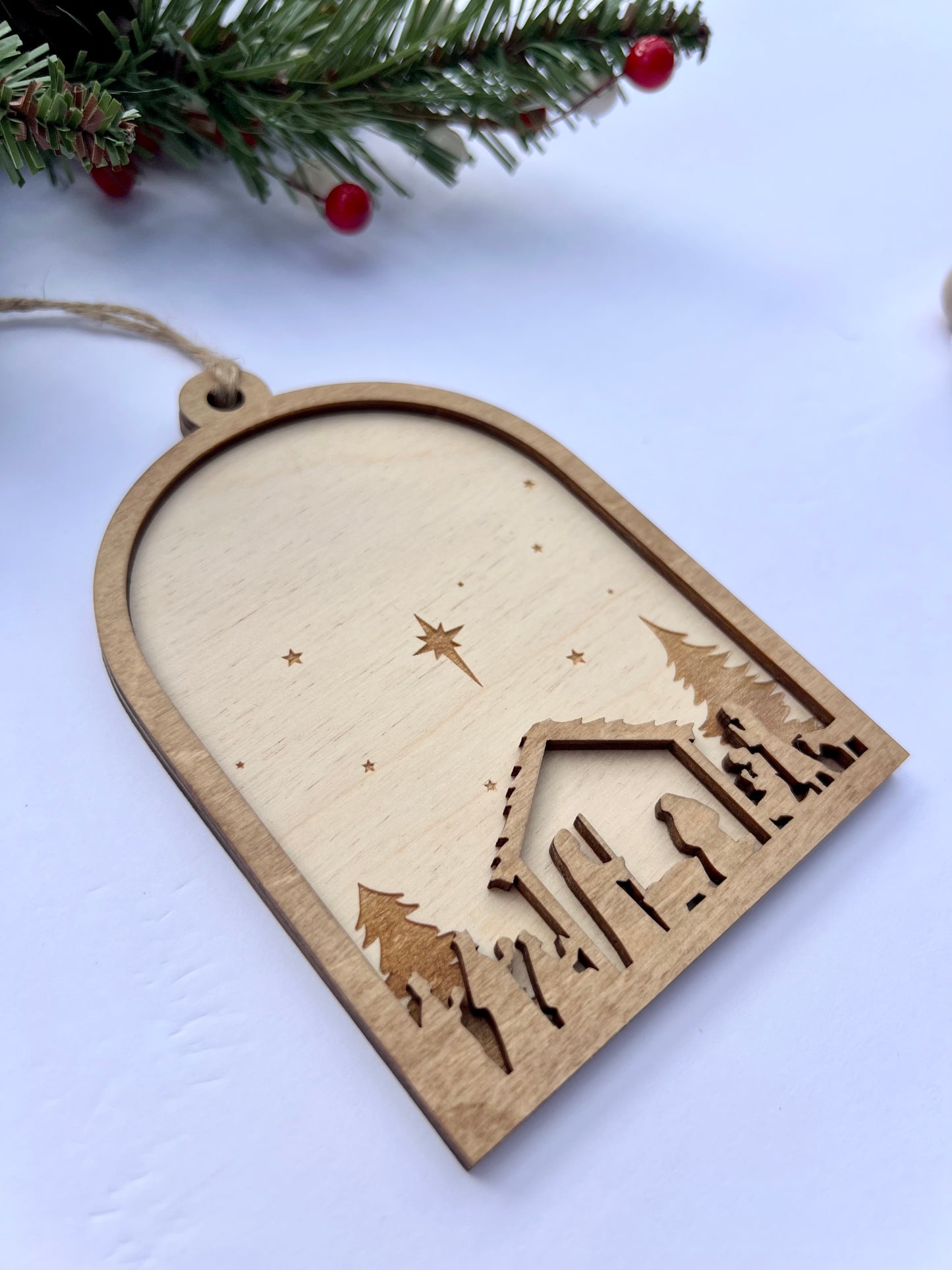 Ornament-3D Nativity (Arch)