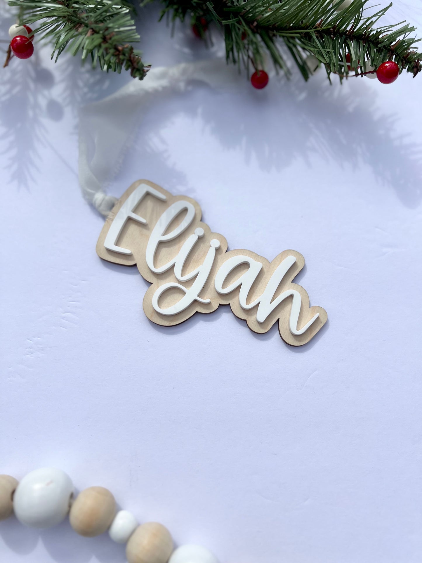 Personalized 3D Stocking Tag